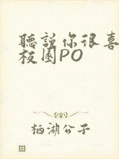 听说你很喜欢我校园PO