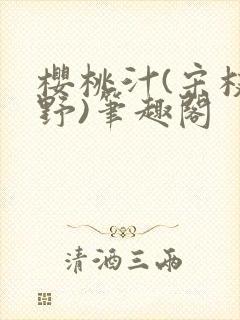 樱桃汁(宋枝江野)笔趣阁
