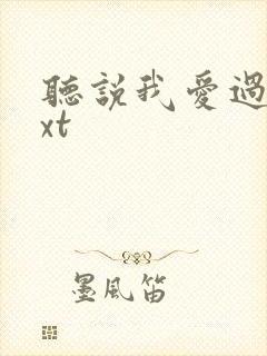 听说我爱过你txt