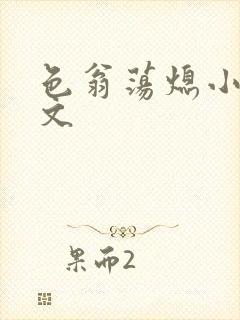 色翁荡熄小说全文