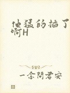 他猛的插了进去啊H