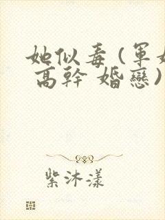 她似毒 (军婚 高干 婚恋)完结