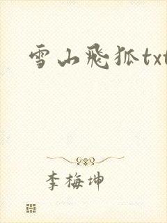 雪山飞狐txt
