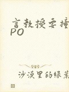 言教授要撞坏了PO