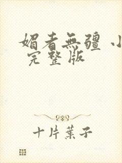 媚者无疆 小说 完整版