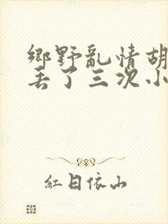 乡野乱情胡秀英丢了三次小说