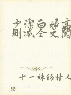 少洁白妇高义无删减全文阅读