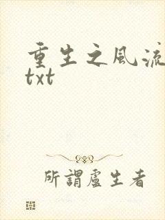 重生之风流仕途txt