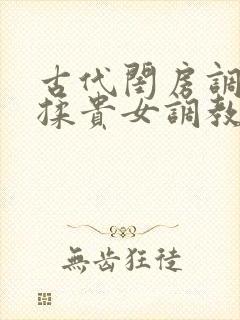 古代闺房调教h揉贵女调教记
