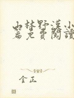 山林野汉小说全篇免费阅读