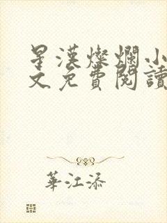 星汉灿烂小说全文免费阅读