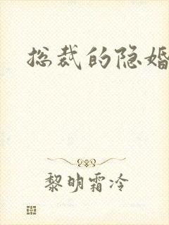 总裁的隐婚新娘