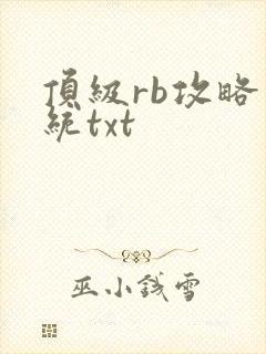 顶级rb攻略系统txt