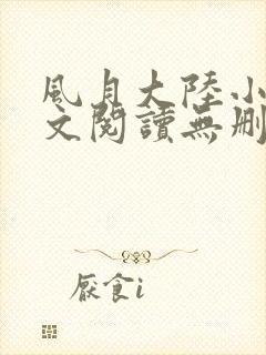 风月大陆小说全文阅读无删减