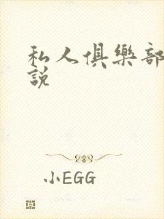 私人俱乐部 小说