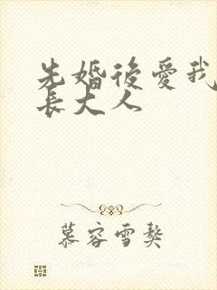 先婚后爱我的市长大人