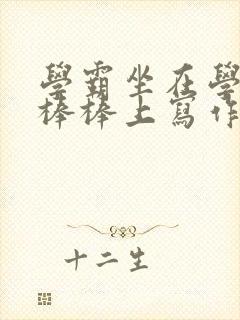 学霸坐在学渣的棒棒上写作业