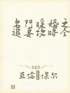 名门暖婚之权爷追妻攻略全文免费阅读