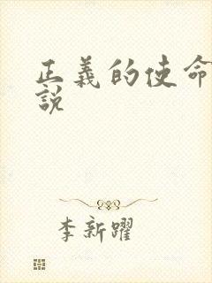 正义的使命 小说