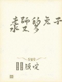 老师的兔子又软水又多