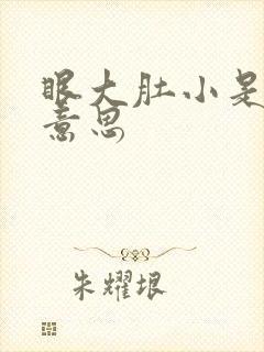 眼大肚小是什么意思