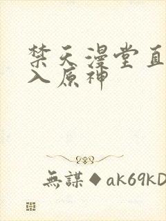 禁天漫堂直接进入原神