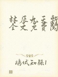 林辰九天斩神诀全文免费阅读笔趣阁