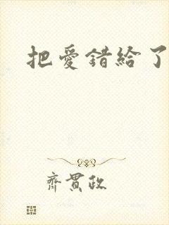 把爱错给了你