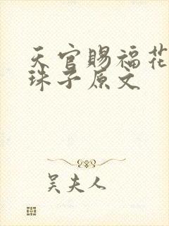 天官赐福花怜塞珠子原文