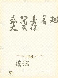 盛开长着翅膀的大灰狼