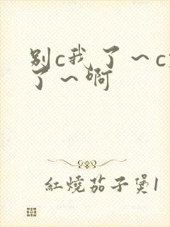 别c我了～c烂了～啊