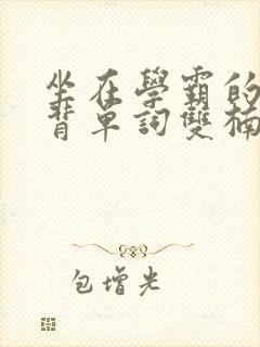 坐在学霸的鸡上背单词双楠