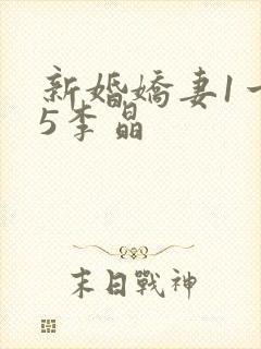 新婚娇妻1一25李晶