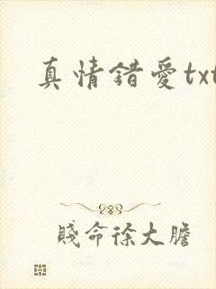 真情错爱txt