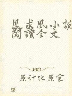 凤求凰小说免费阅读全文