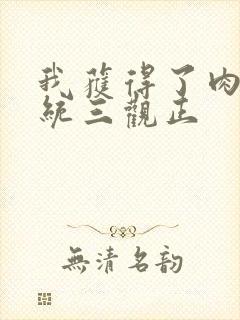 我获得了肉禽系统三观正