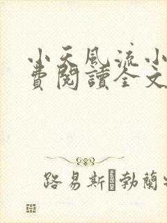 小天风流小说免费阅读全文最新章节