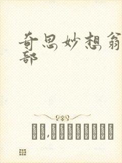 奇思妙想翁十三部