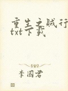 重生之贼行天下txt下载