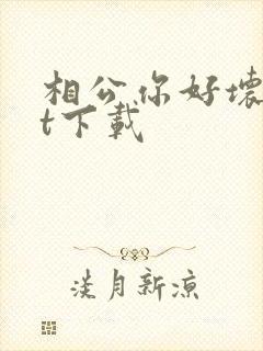 相公你好坏txt下载