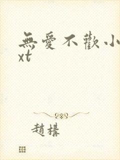 无爱不欢小说txt