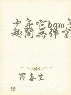 少年啊bgm笔趣阁无弹窗免费