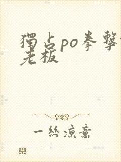 独占po拳击馆老板