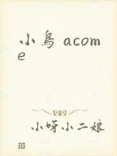 小鸟 acome