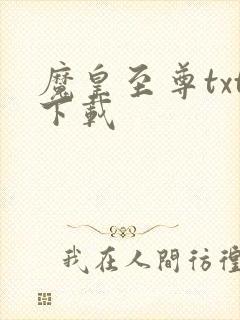 魔皇至尊txt下载