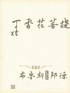 丁香花菩提树txt