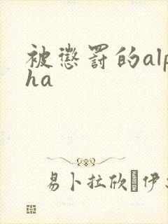被惩罚的alpha
