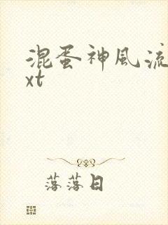 混蛋神风流史txt