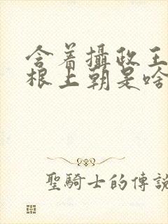 含着摄政王的紫根上朝是啥小说