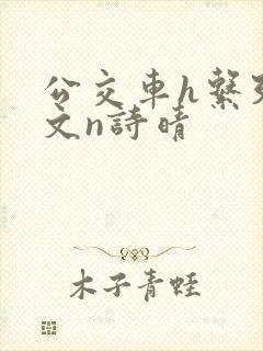 公交车h系列辣文n诗晴